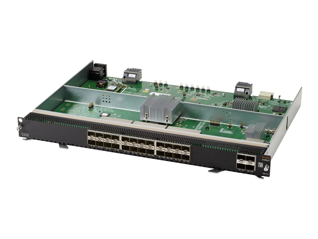 HPE Aruba 6400 24-port SFP+ and 4-port SFP56 v2 Module - Switch - L3 - 24 x 100 / 1000 / 10 Gigabit SFP+ + 4 x 50 Gigabit Ethernet SFP56 - an Rack montierbar